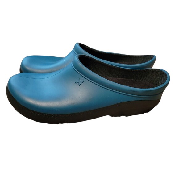 Sloggers Shoes Womens 6 Dark Teal Slip On Comfort Outdoor Yard Clogs Garden - Picture 2 of 6